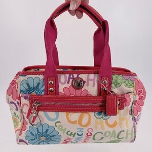 Coach Y2K Vintage Poppy Hampton Nylon Satchel